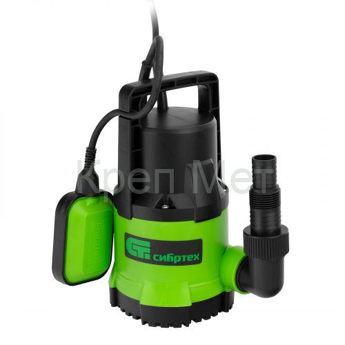 Дренажный насос для чистой воды СДН500-5, 500 Вт, напор 8 м, 8000 л/ч Сибртех