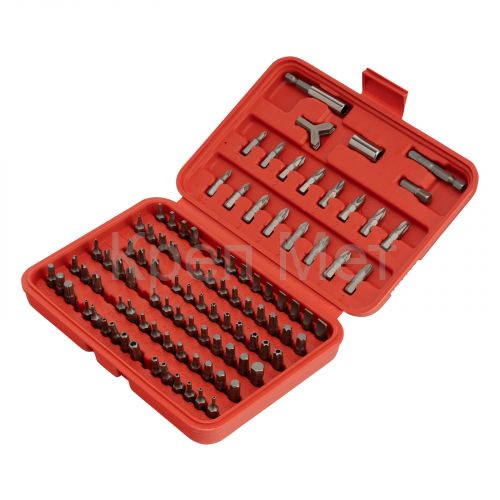 Набор бит, адаптеры для бит, CrV, 100 предметов, пластиковый кейс Sparta