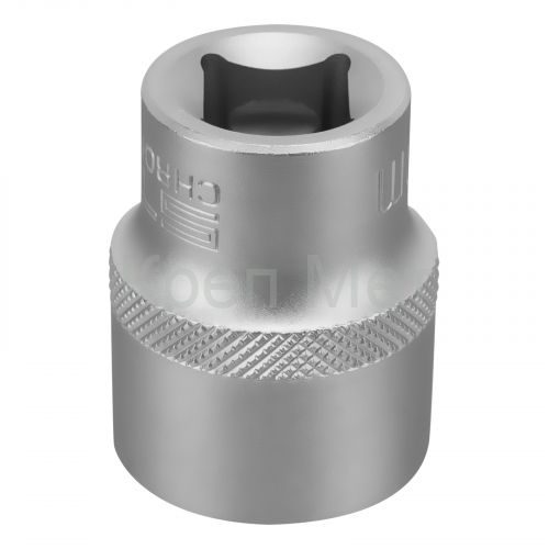 Головка торцевая, 22 мм, шестигранная, CrV, под квадрат 1/2 Stels