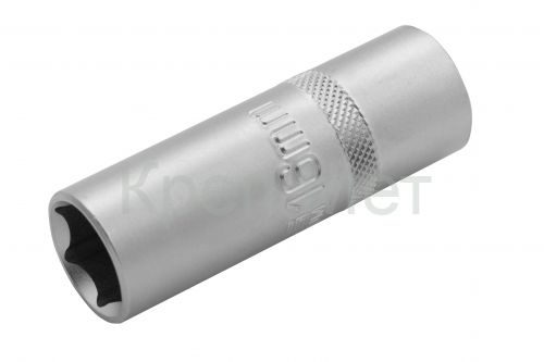 Головка торцевая свечная, шестигранная, 16 мм, под квадрат 1/2 Stels