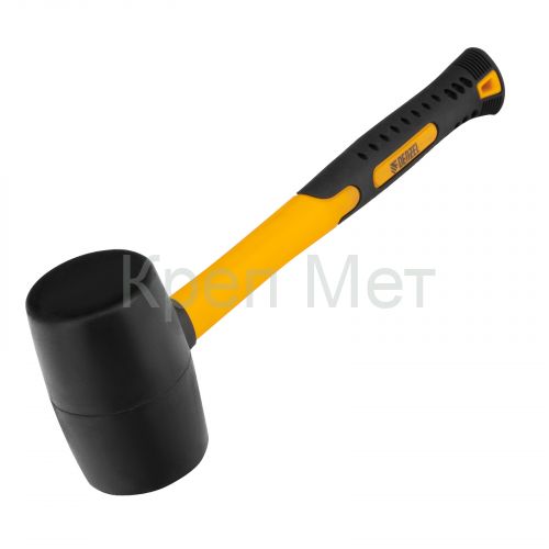 Киянка резиновая, 16 oz, черная резина, фибергласовая рукоятка Denzel