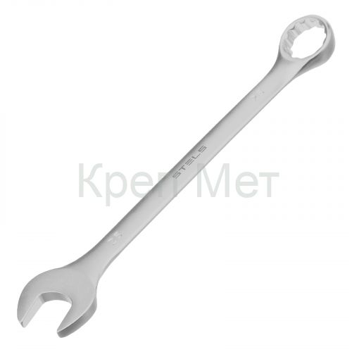 Ключ комбинированный, 25 мм, CrV, матовый хром Stels