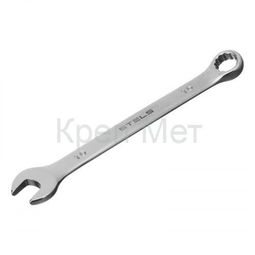 Ключ комбинированный, 10 мм, CrV, матовый хром Stels