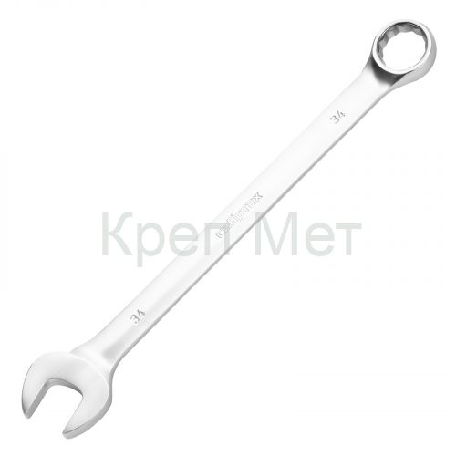 Ключ комбинированный 34мм, никелированный Сибртех