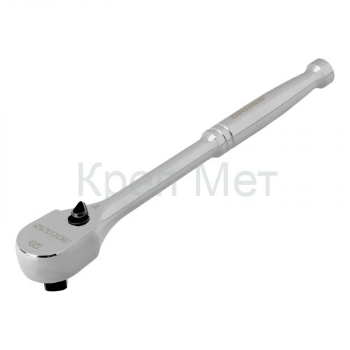 Ключ-трещотка 1/2", CrV, 120 зубьев, цельнометаллический, хром Gross