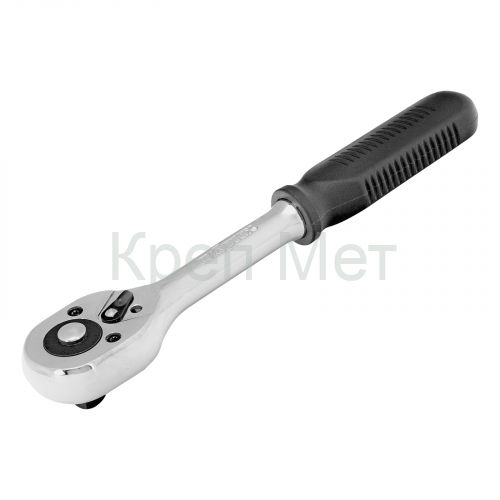 Ключ-трещотка 3/8", 45 зубьев, с быстрым сбросом, CrV, хром Сибртех