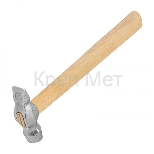 Молоток слесарный, 400 г, круглый боек, деревянная рукоятка
