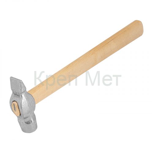 Молоток слесарный, 600 г, круглый боек, деревянная рукоятка