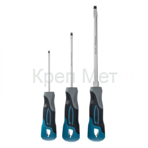 Набор отверток SL, 3 шт, S2, трехкомпонентная рукоятка Gross