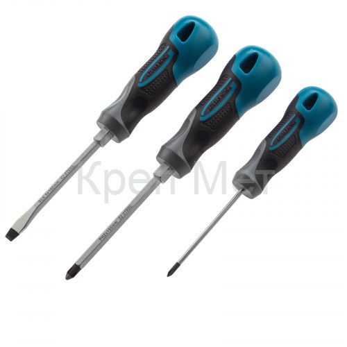 Набор отверток комбинированный 3 шт, S2, трехкомпонентная рукоятка Gross