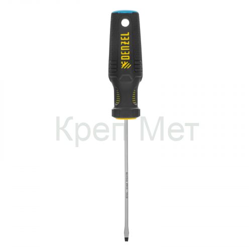 Отвертка, SL3х100 мм, S2, 3к рукоятка Denzel
