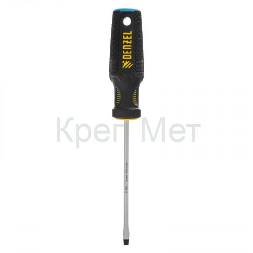 Отвертка, SL4х100 мм, S2, 3к рукоятка Denzel