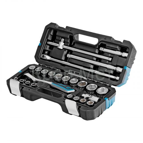 Набор инструментов, 1/2", CrV, 120 зубьев, 24 предмета Gross