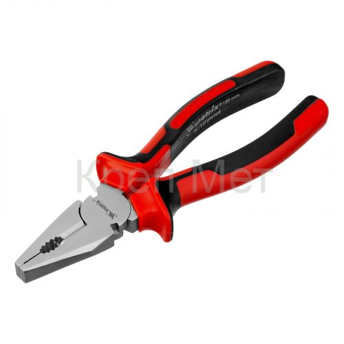 Плоскогубцы Nickel, 180 мм, никелированные, двухкомпонентные рукоятки Matrix