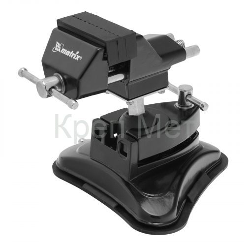 Тиски настольные, резиновая вакуумная присоска, шарнирный механизм, ширина рабочих губок 70 мм Matrix