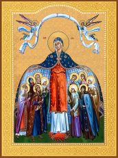 Икона Покров Пресвятой Богородицы (Премиум UV-печать)(ЮДД-539)