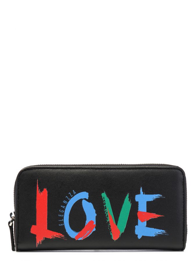Кошелёк ELEGANZZA ZQ140-2424 black/multicolor