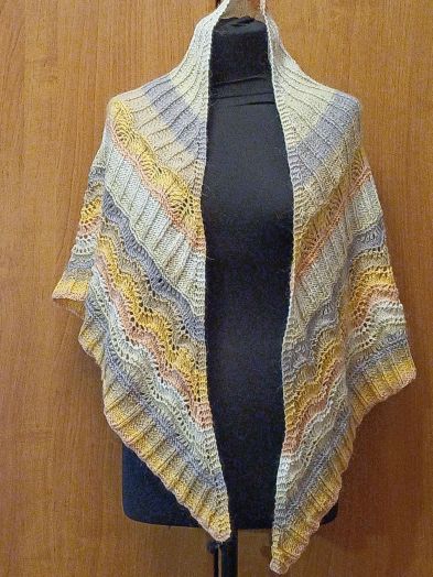 Шаль "Золотые волны"