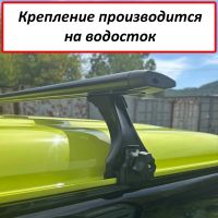 Багажник на крышу на Suzuki Jimny (2018-...), Delta, аэродинамические (крыловидные) дуги, черный цвет