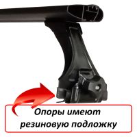 Багажник на крышу на Suzuki Jimny (2018-...), Delta, аэродинамические (крыловидные) дуги, черный цвет