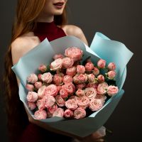 Кустовая роза (сорт бомбастик) 15 шт