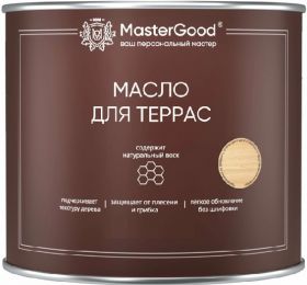 Масло для Террас Master Good 2л Деревозащитное, Тик для Внутренних и Наружных Работ / Мастер Гуд.