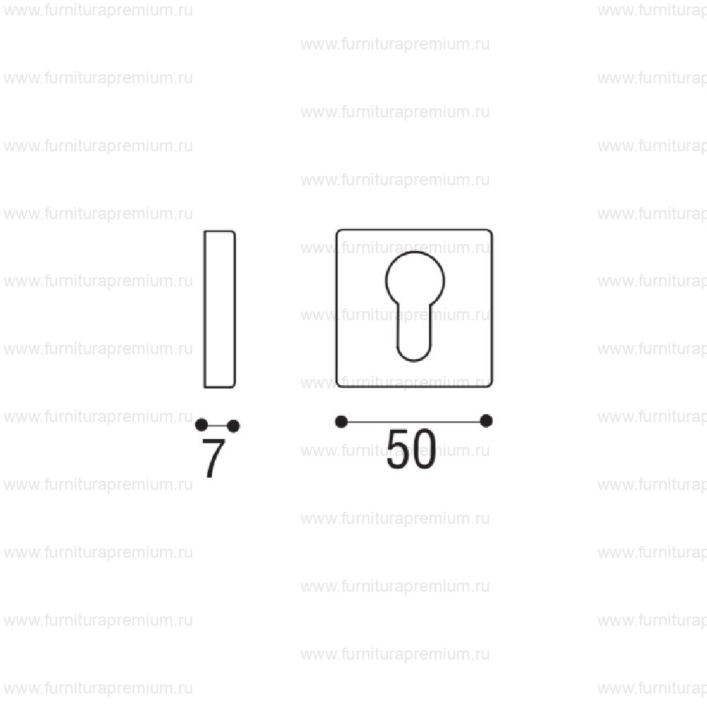 Накладка под цилиндр Sicma 01.56.50