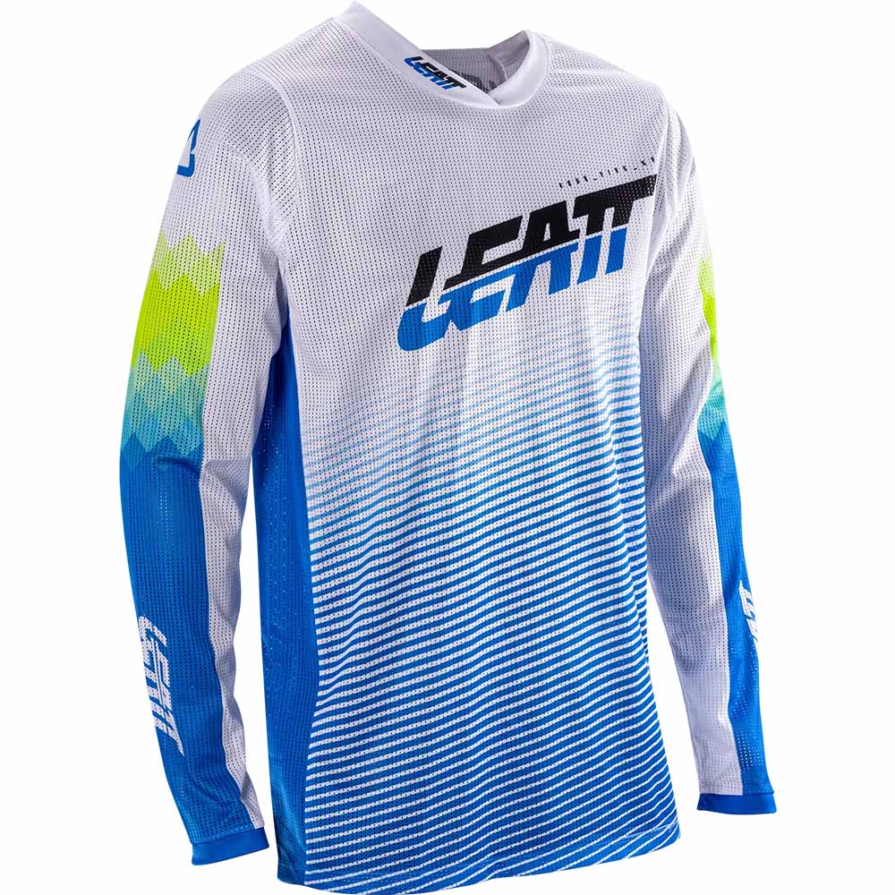 Leatt Moto 4.5 X-Flow Pixel Blue (2026) джерси для мотокросса