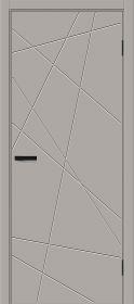 Межкомнатная Дверь Винил Bravo Граффити-5.Д Grey Pro 800х2000мм (полотно 1шт, кробка, наличник-5шт) / Браво.