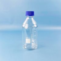 Банка для реактивов 5drops GL45, 1000 мл, стекло Boro 3.3, светлое стекло, с винтовой крышкой, градуированная