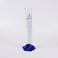 Цилиндр мерный 5drops 3-2000-2, 2000 мл, с пластиковым основанием, с носиком, градуированный, Boro 3.3