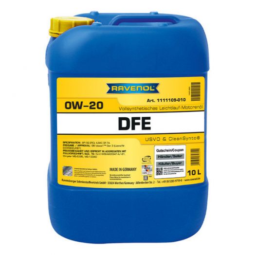 Ravenol DFE 0W-20, 10л