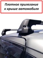 Багажник на крышу Honda Freed 2 (2016-...), Lux City, с замком, серебристые крыловидные дуги