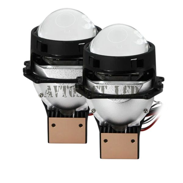 Светодиодные би-линзы BI-LED-AS9 (BI-LED дальний, ближний свет)