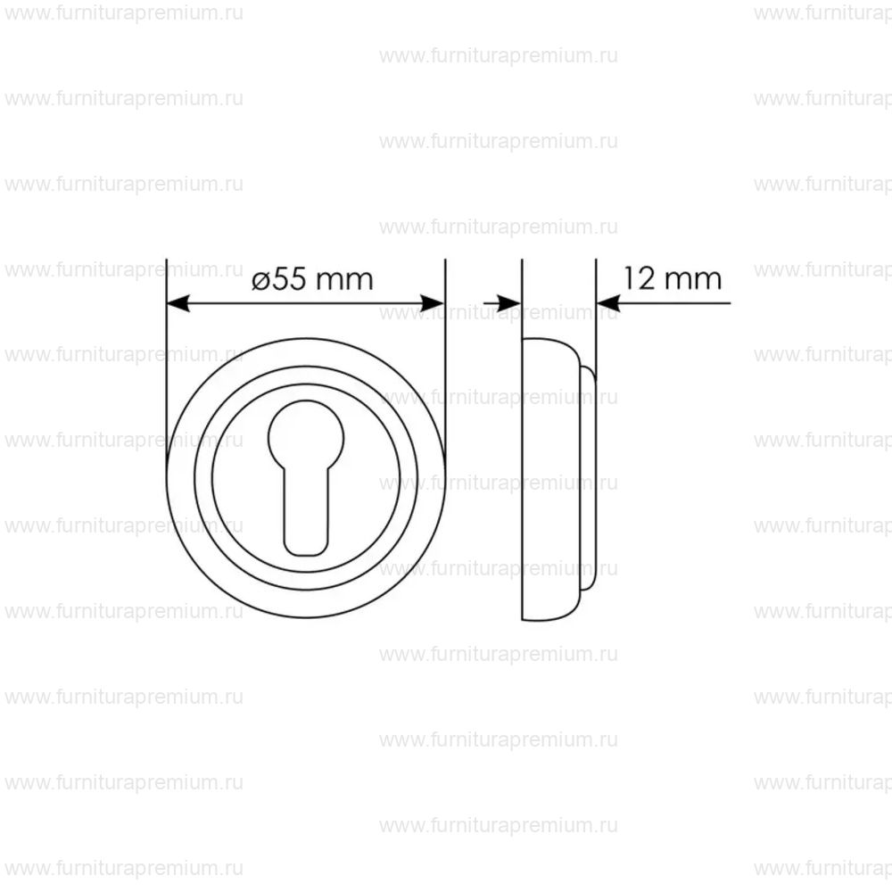 Накладка под цилиндр Morelli MH-KH-CLASSIC