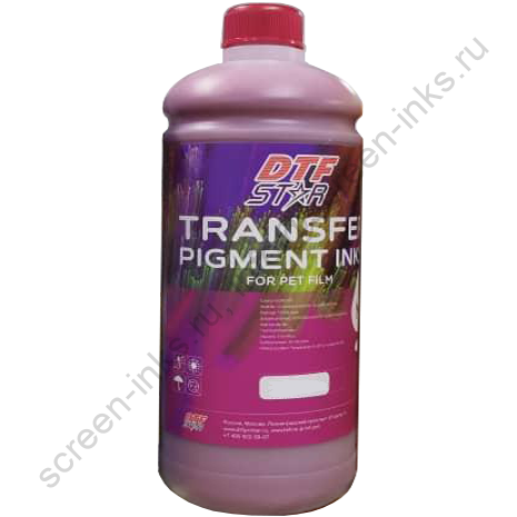 Чернила пигментные для DTF печати, DTFSTAR, маджента (Magenta), 1л