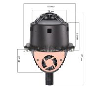 Светодиодные би-линзы BI-LED-AS10 (BI-LED дальний, ближний свет)