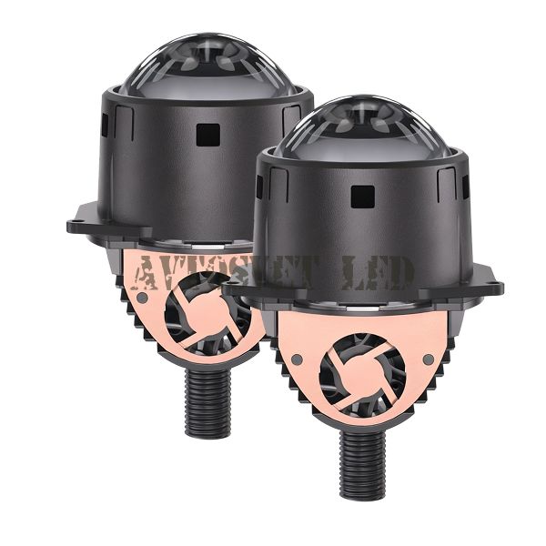Светодиодные би-линзы BI-LED-AS10 (BI-LED дальний, ближний свет)
