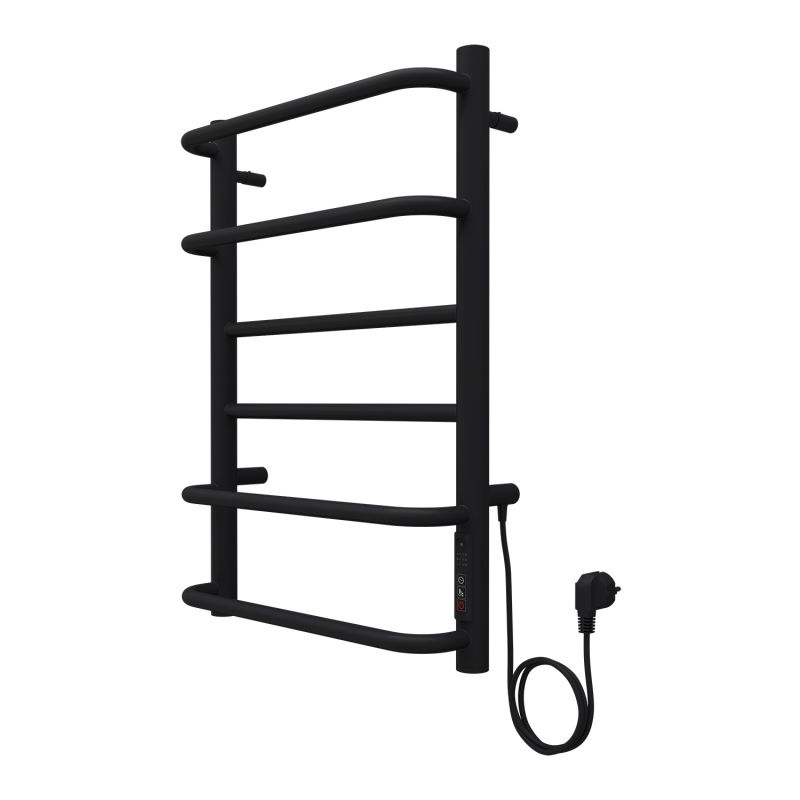 Полотенцесушитель электрический AZARIO MILAN 400/600 6 секций, черный AZ90846B