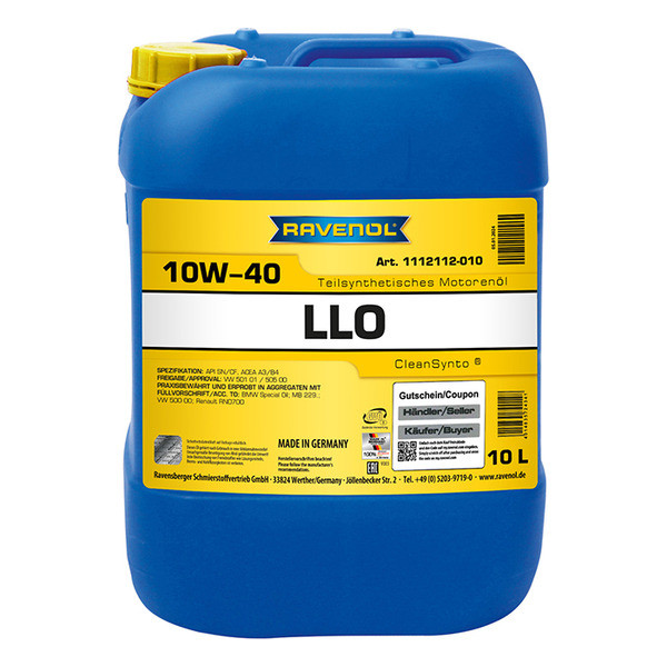 Ravenol LLO 10W-40, 10л