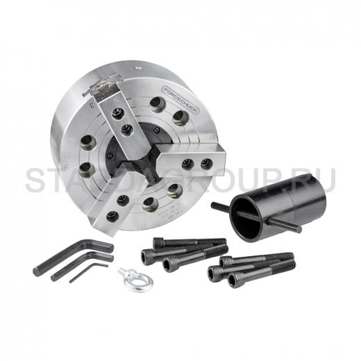 Патрон токарный механизированный K2405-160 (M55x2) FORCECHUCK со сквозным отверстием