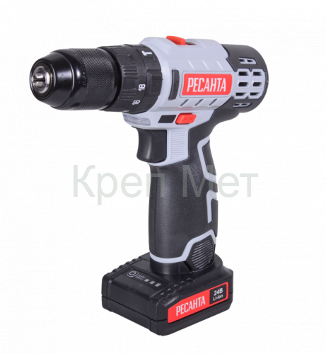 Дрель-шуруповерт аккумуляторная Ресанта ДА-24-2ЛК-У