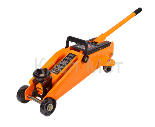 Домкрат автомобильный гидравлический подкатной ДМК-2 (2 т, 135-355 мм) Вихрь