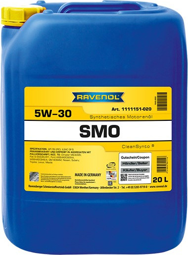Ravenol SMO 5W-30, 20л