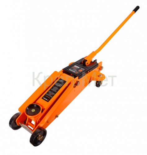 Домкрат автомобильный гидравлический подкатной ДМК-3 (3 т, 135-435 мм) Вихрь