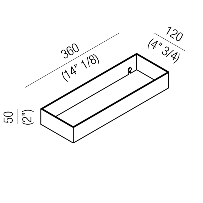 Полотенцедержатель подвесной Agape 369 A369200A 36 см ФОТО