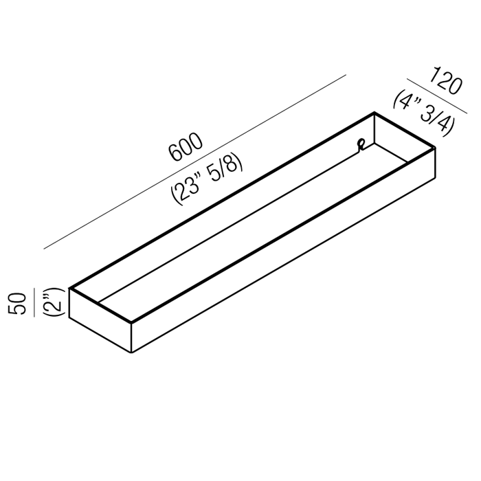 Полотенцедержатель подвесной Agape 369 A369202A 60 см ФОТО