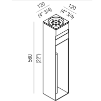 Стойка с аксессуарами подвесная Agape 369 A369218SPZ схема 2 Стойка с аксессуарами подвесная Agape 369 A369218SPZ схема 2