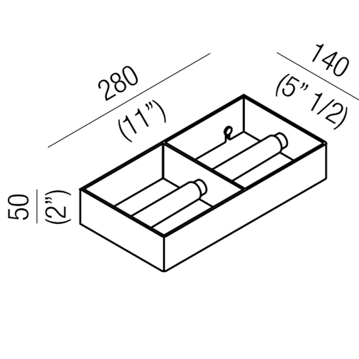 Держатель для туалетной бумаги подвесной Agape 369 A369220A ФОТО