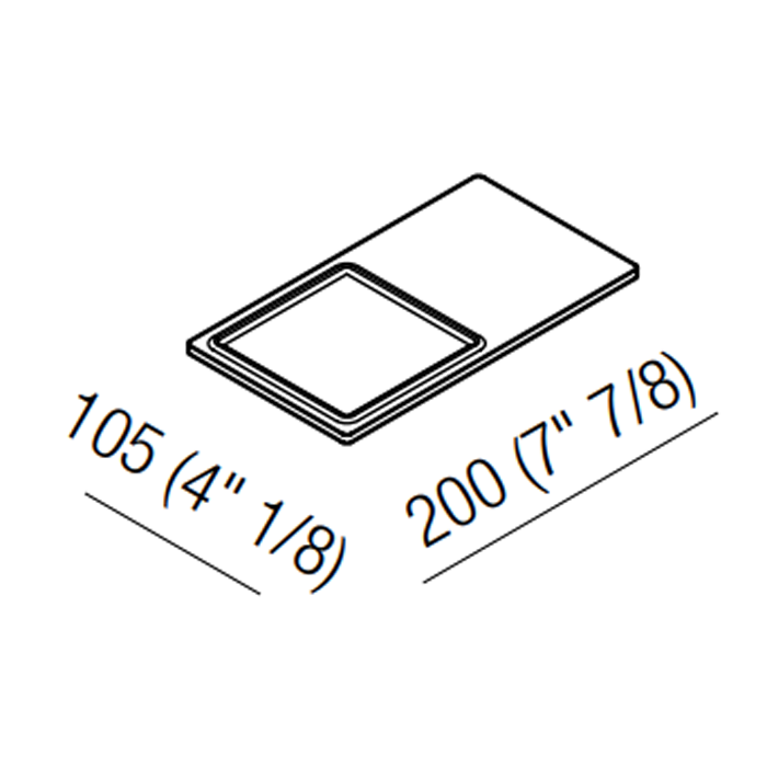 Полка для ванной подвесная Agape Dot line ADTL0466Z 20x10,5x см ФОТО